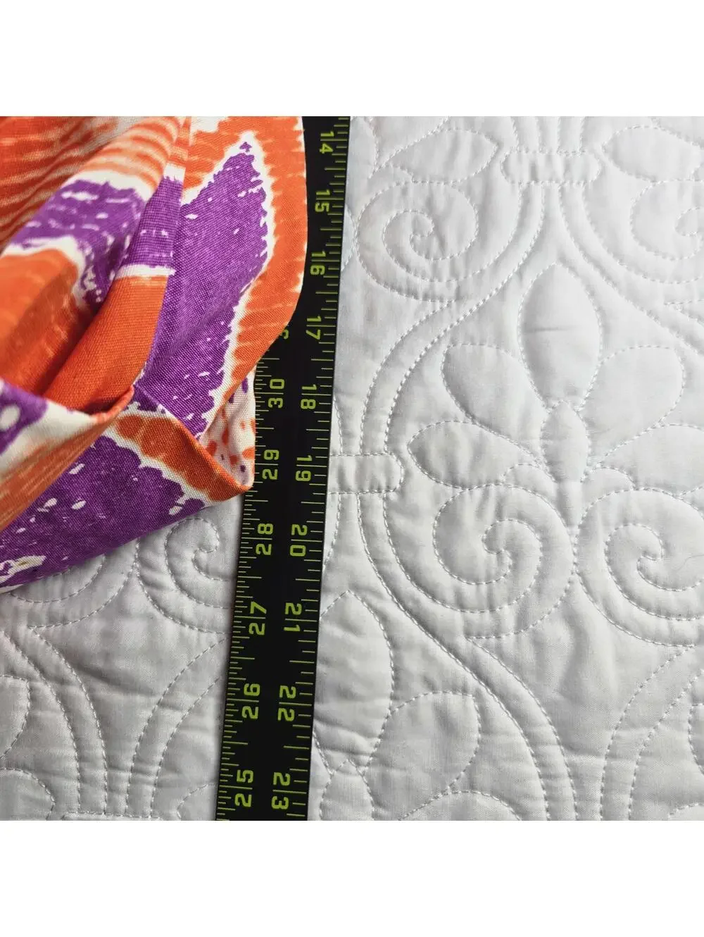 Echo Design Women's Tote Bag Orange Purple Swirl Pattern NWT